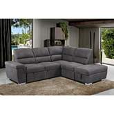 Acoose Sectional Sleeper Sofa in Gray Fabric